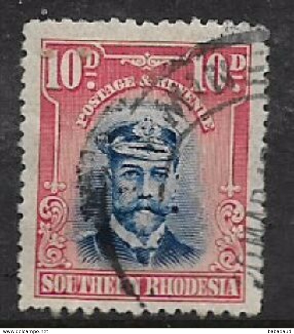 Southern Rhodesia, GVR, 1924, Admiral, 10d, Used - Southern Rhodesia (...-1964)