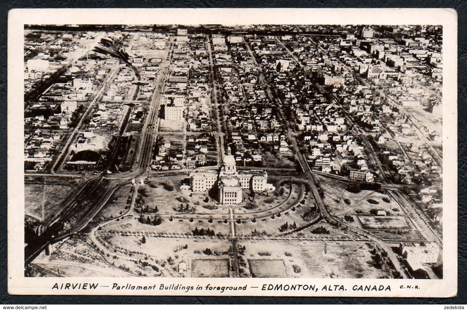 C7754 - Edmonton Alberta - Airview - Regierungsgebäude - Edmonton