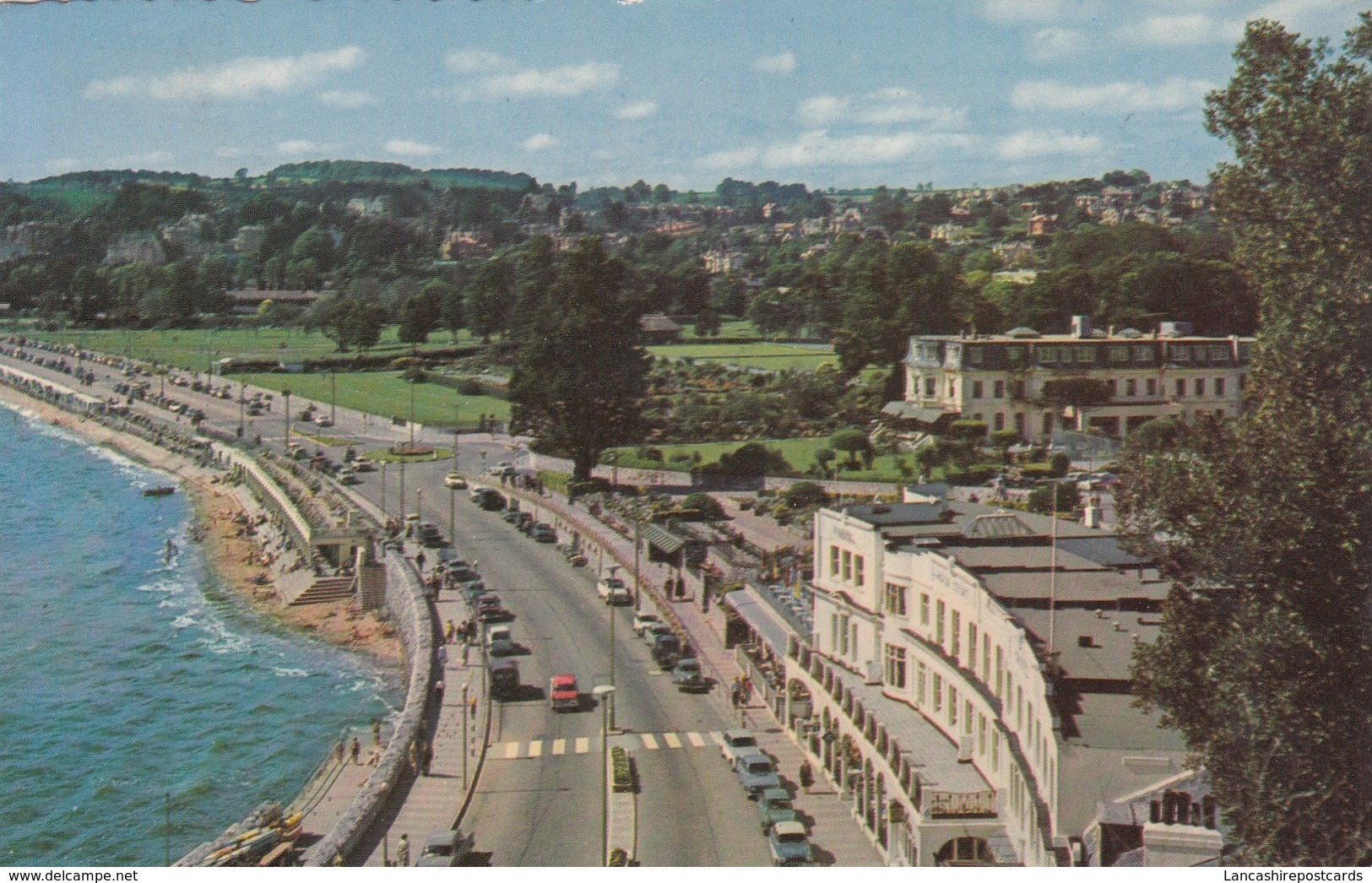 Postcard Palm Court & Torre Abbey Sands Torquay Devon My Ref  B13672 - Torquay