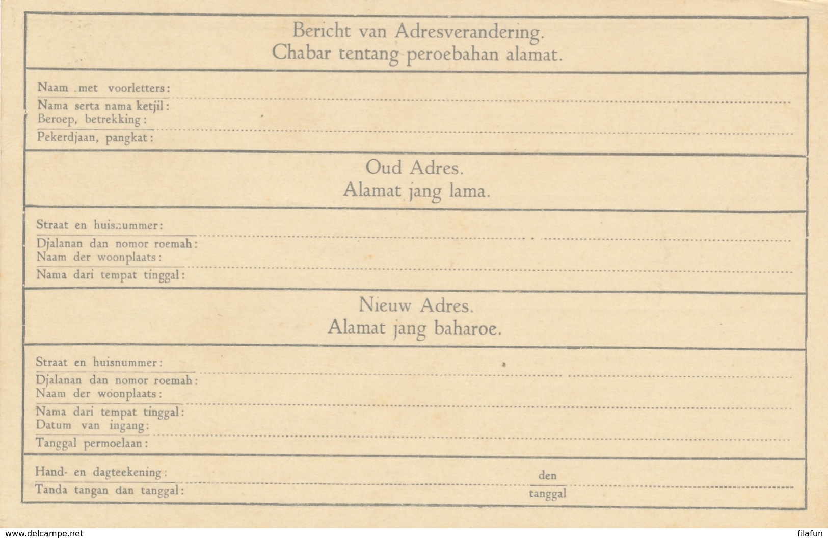 Nederlands Indië - 1932 - 2 Cent Cijfer, Verhuiskaart G8 Van LB DJATIWANGI Naar Bandoeng - Nederlands-Indië