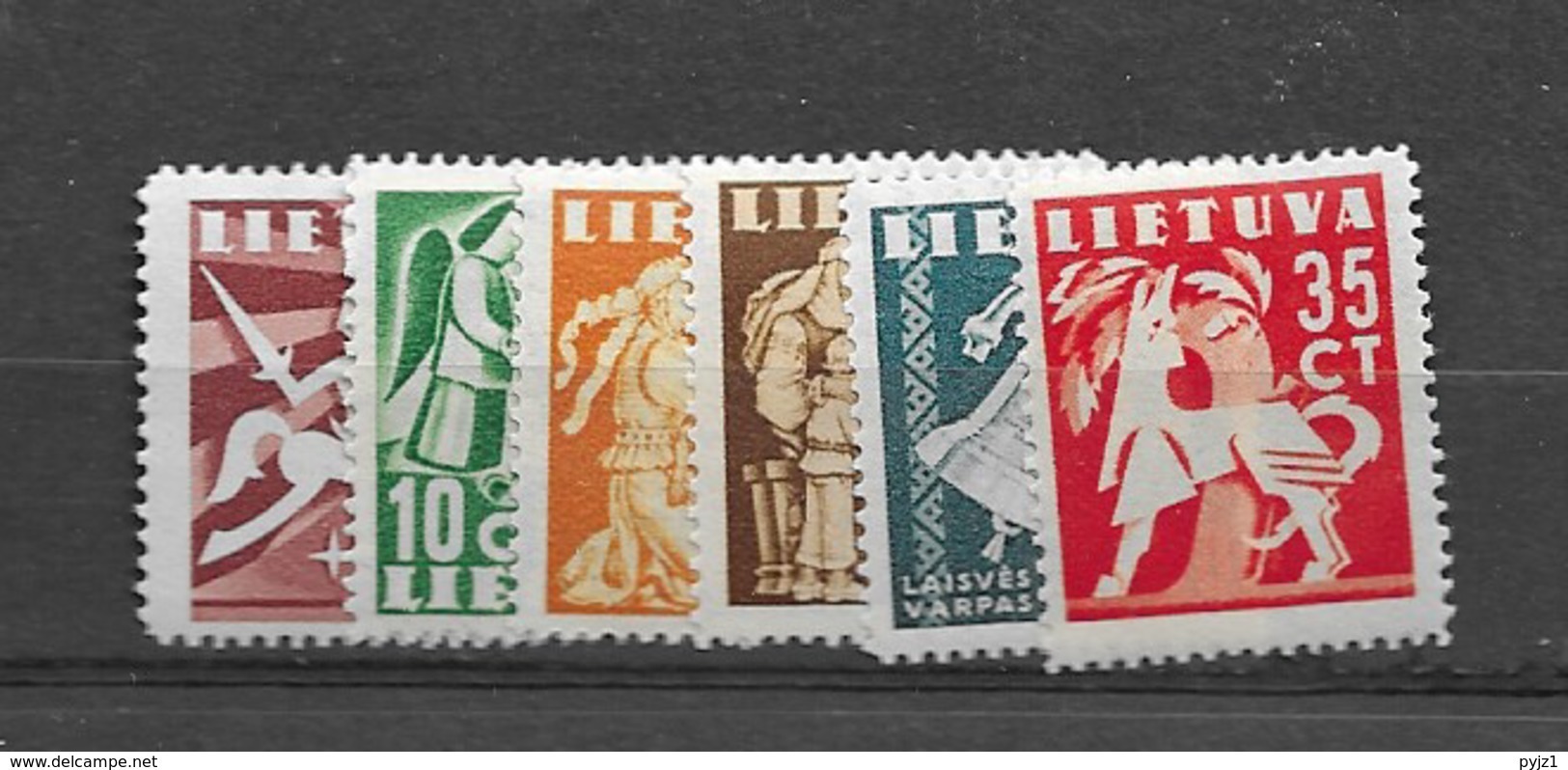 1939 MNH Lituania Mi 437-42 Postfris** - Lithuania