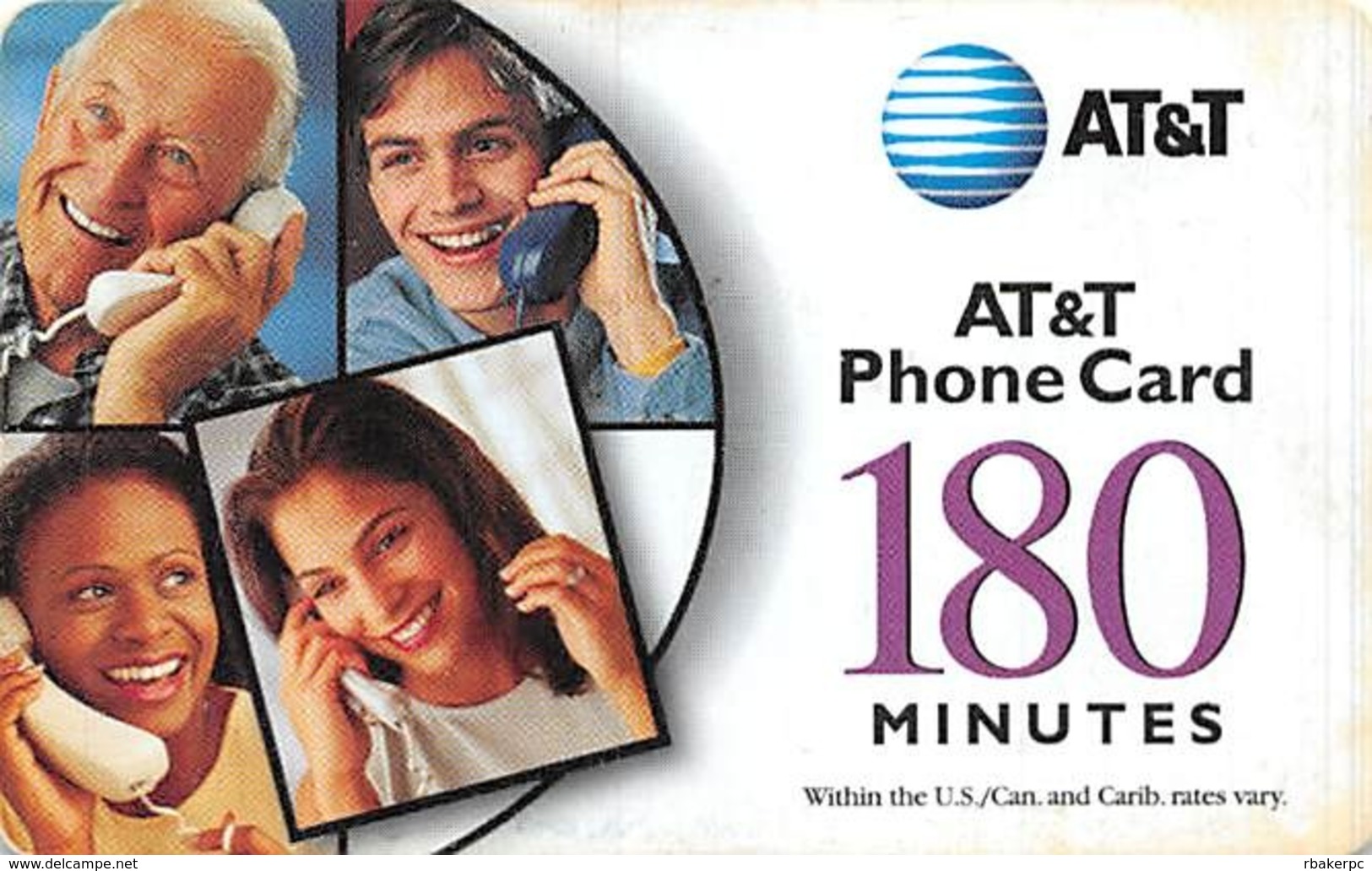 AT&T PrePaid Phone Card 180 Minutes - AT&T