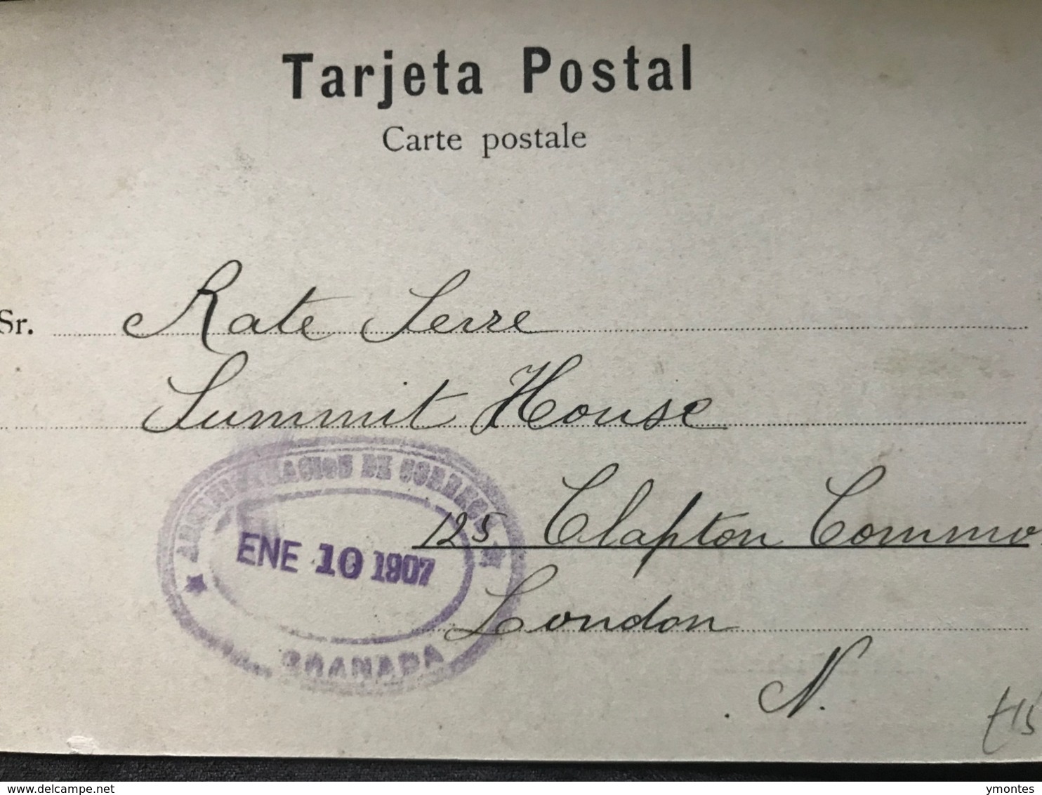 Postcard Issued George Schmidt In Matagalpa , Circulated In 1908 In Granada - Nicaragua