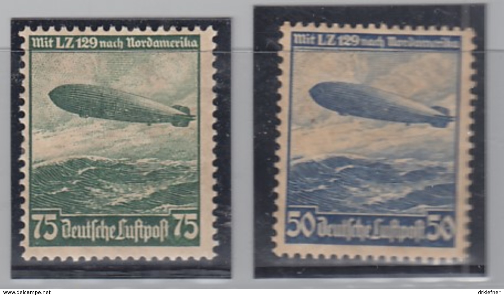 DR  606-607, Postfrisch */**, Flugpost, Zeppelin 1936 - Neufs