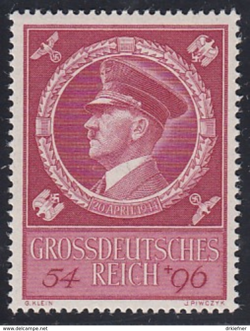 DR  887, Postfrisch **, 55. Geburtstag AHs 1944 - Neufs