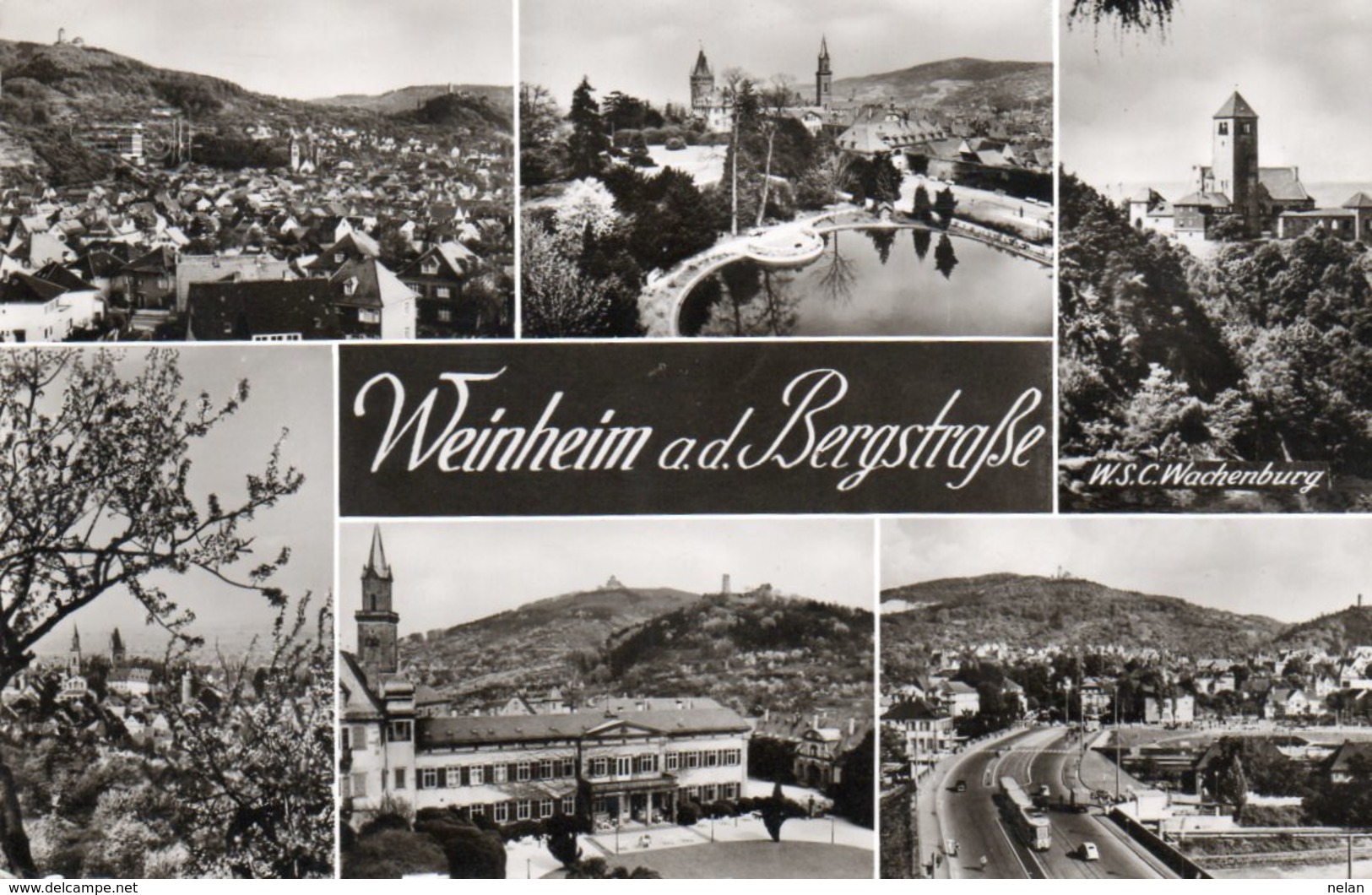WEINHEIM A. D. BERGSTRASSE-VIAGGIATA1962 -REAL PHOTO - Weinheim