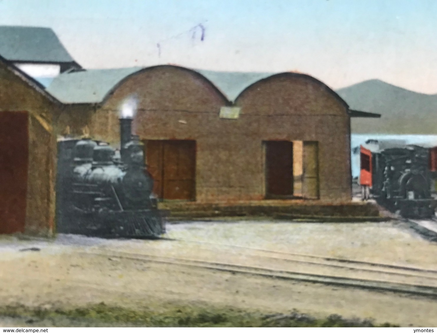 Postcard Ferrocarril In Managua , Circulated In Corinto In 1925 - Nicaragua