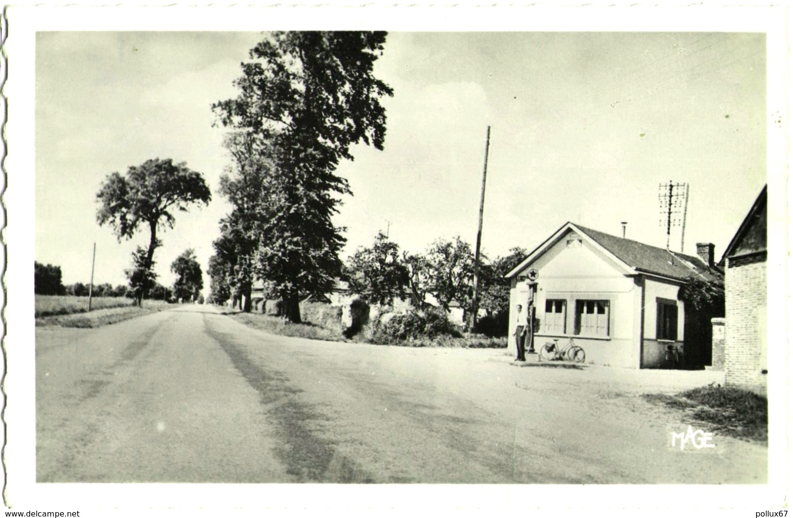 CPSM DE THOMER-LA-SOGNE  (EURE)  ROUTE D'EVREUX - Autres & Non Classés