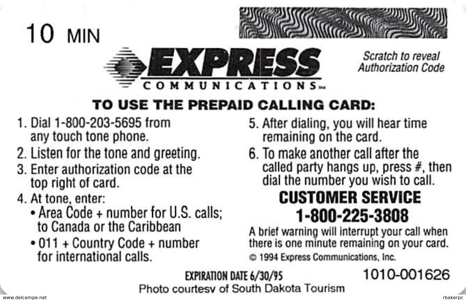 Wall Drug Store Express Phone Ticket - Werbung