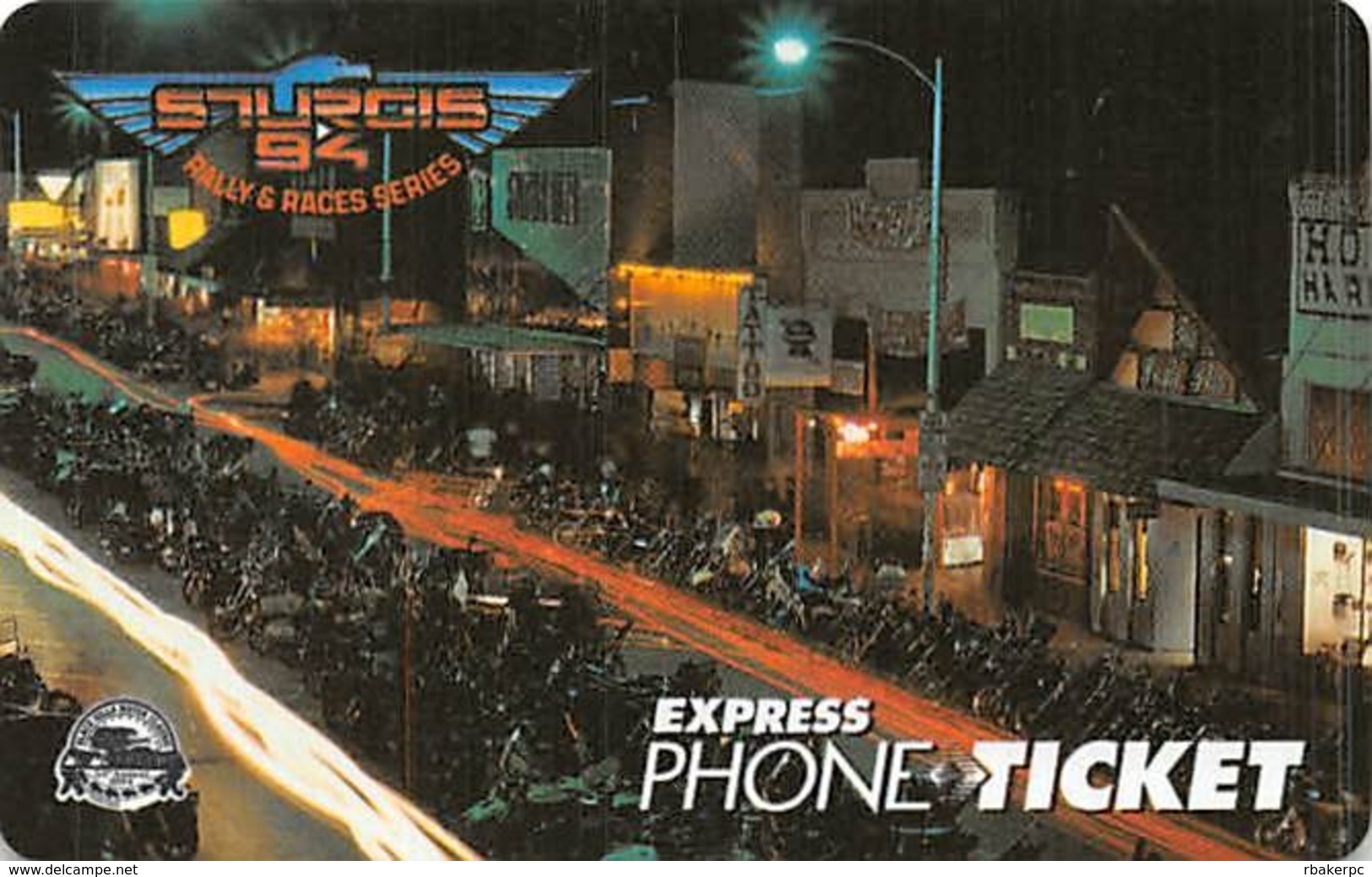 Sturgis 1994 Motocycle Rally Express Phone Ticket - Motorfietsen