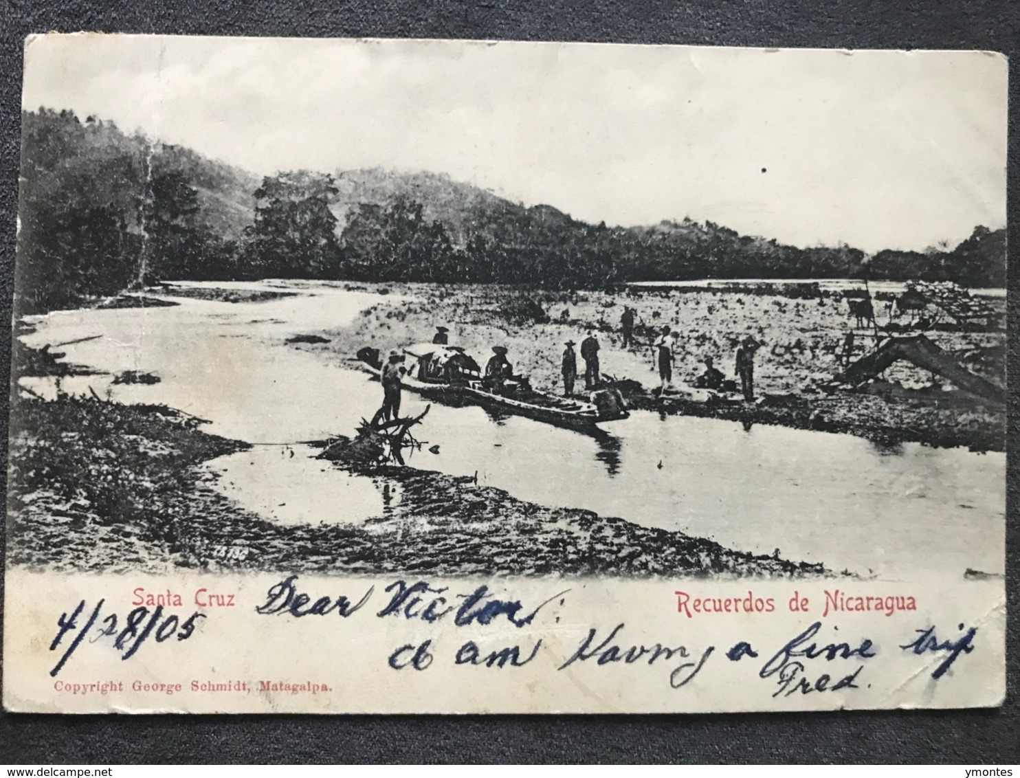 Postcard Santa Cruz, Produced By Schmidt Matagalpa,  Circulated 1905 - Nicaragua