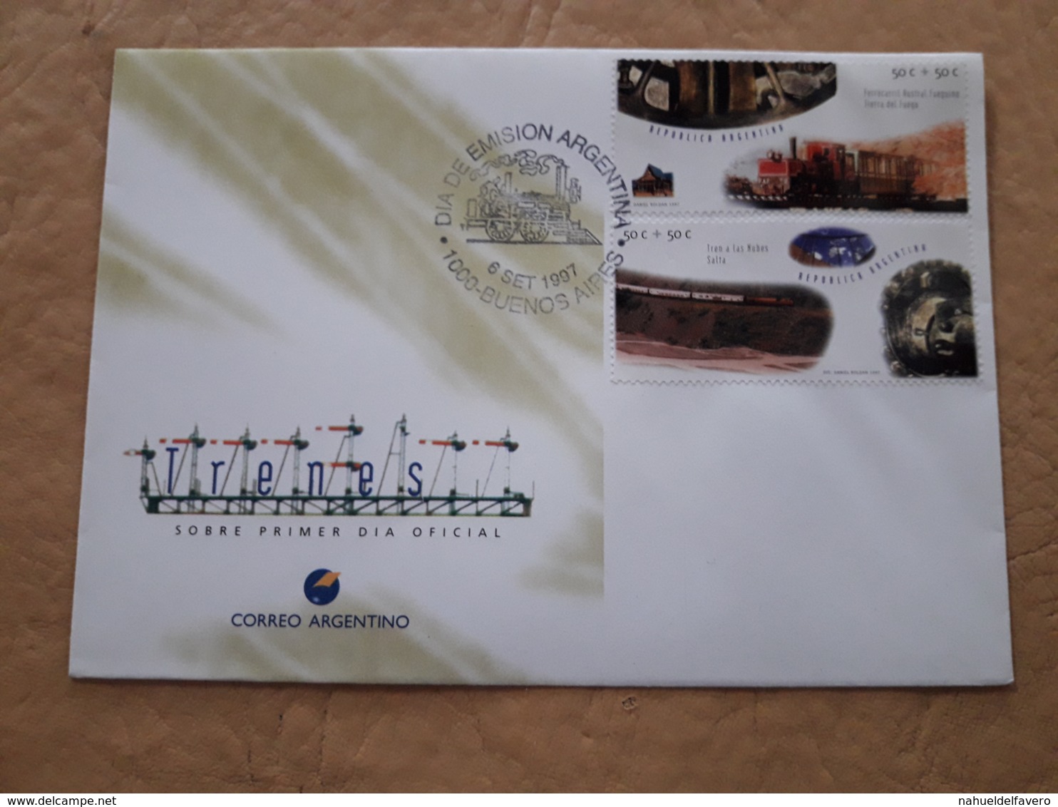 Argentine FDC, Trains - Trenes