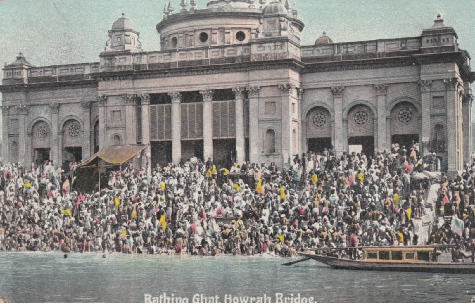 Bathing Ghat , Howrah Bridge , India , 1909 - Inde