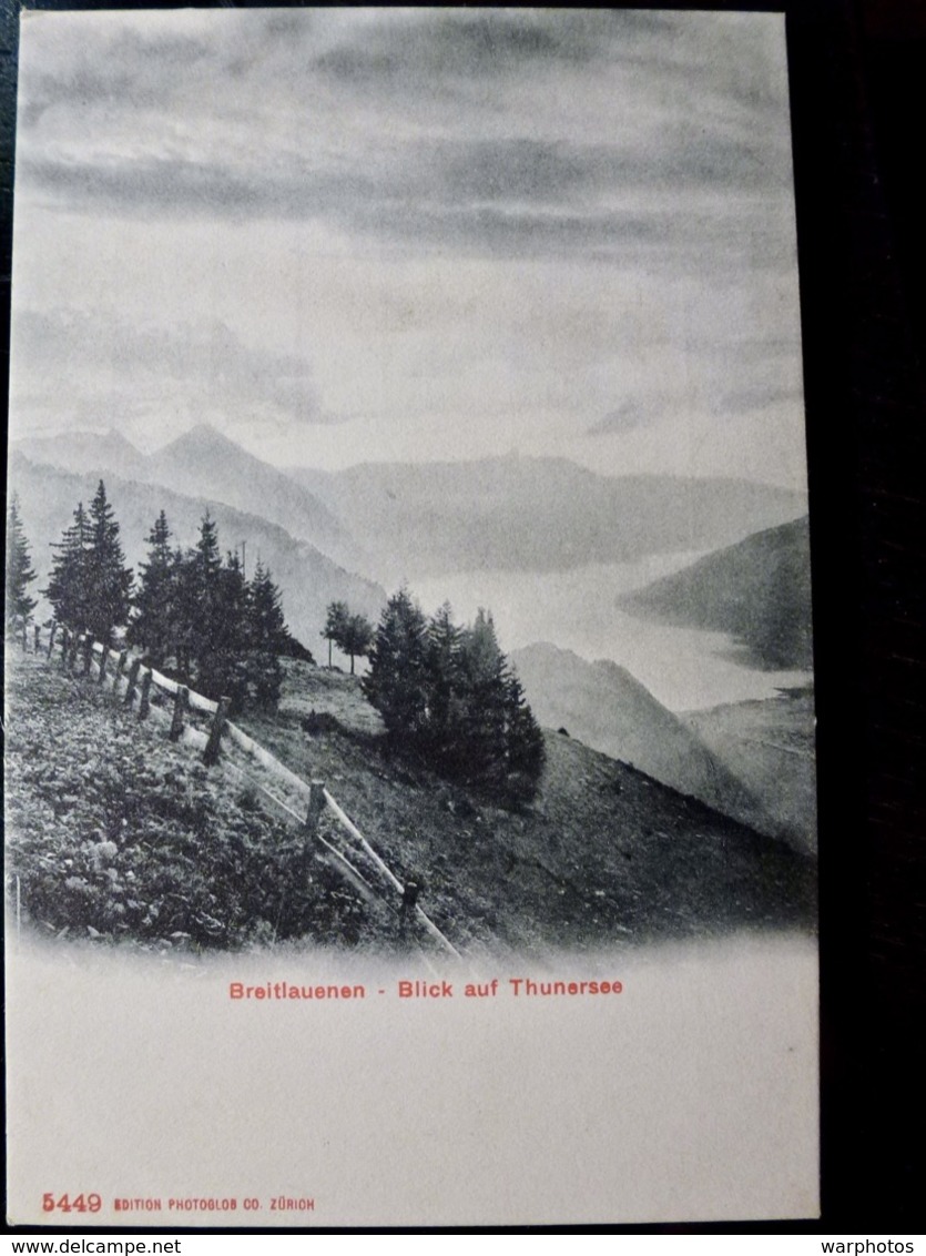 CARTE POSTALE _ CPA VINTAGE : SUISSE _ Breitlauenen - Blick Auf Thunersee      // CPA.EU.250.09 - Lauenen