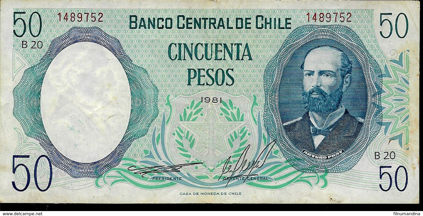 CHILE 50 PESOS , AÑO 1981, UNC - Chili