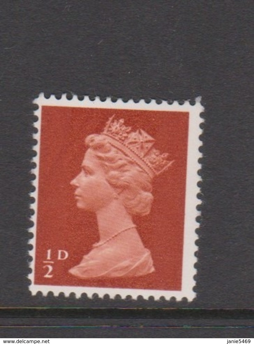 Great Britain SG 723 1968Decimal Machin Half Pence Orange-brown,mint Never Hinged - Used Stamps