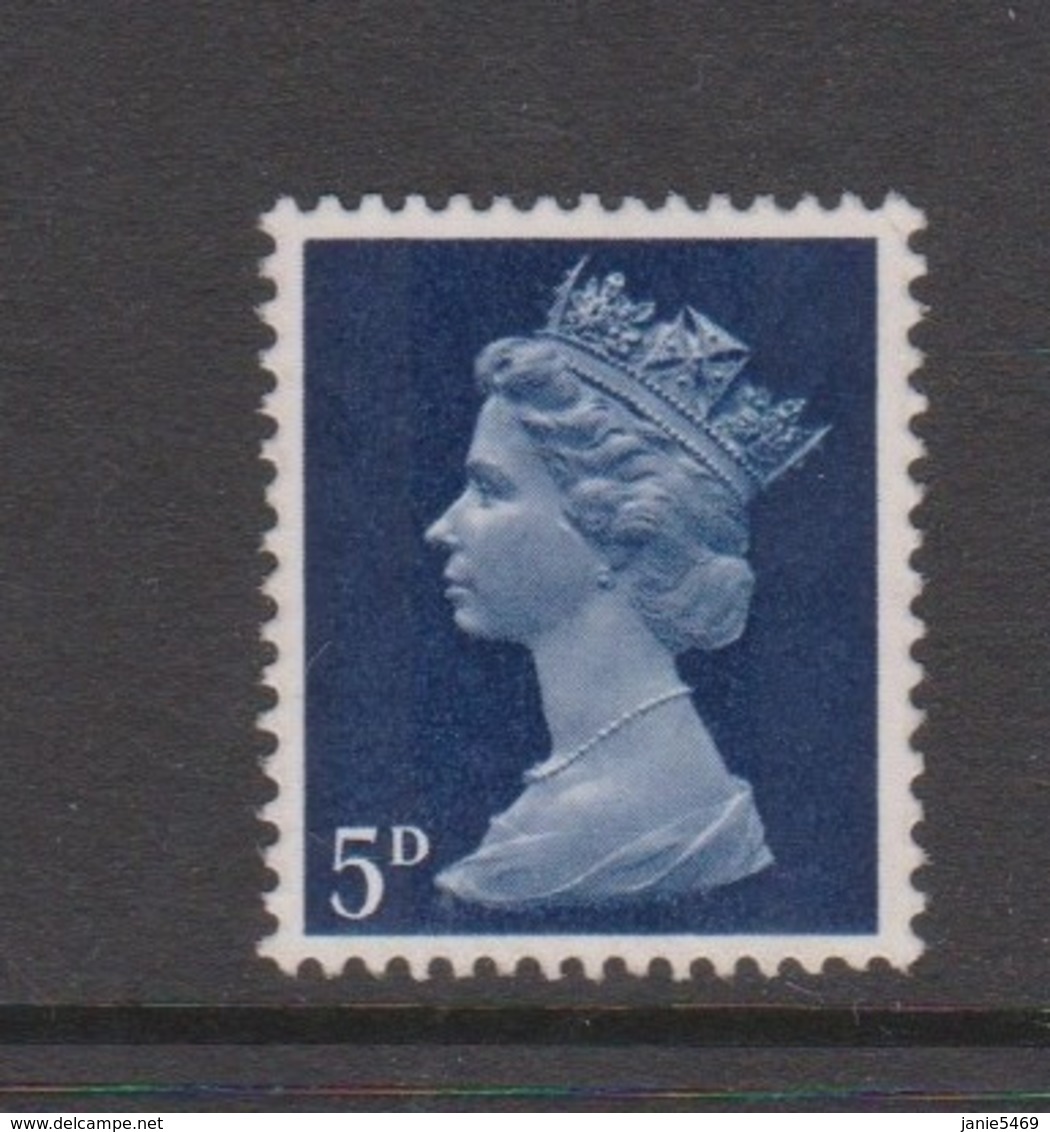 Great Britain SG 735 1968 Decimal Machin ,5d Blue,mint Never Hinged - Used Stamps