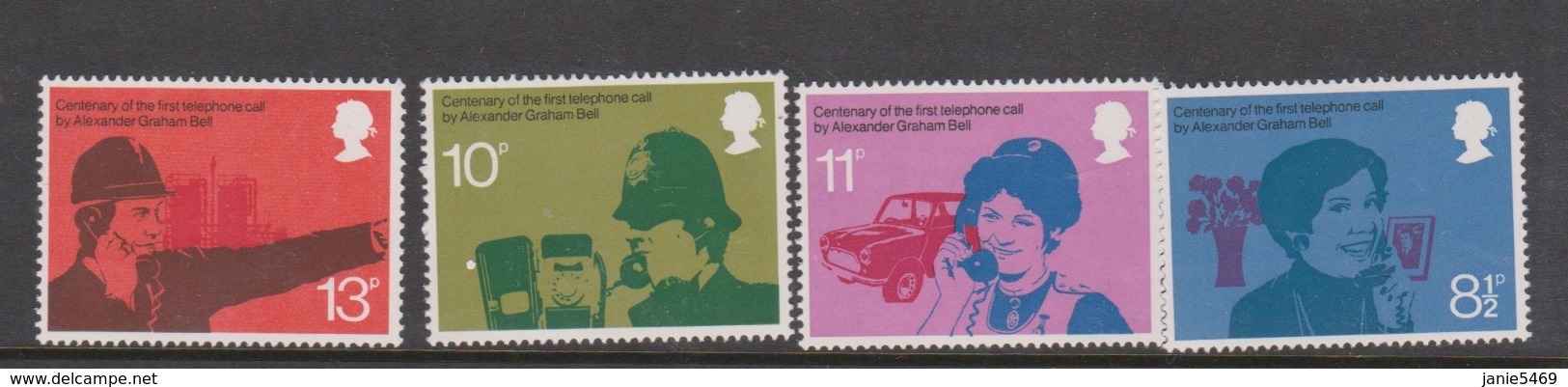 Great Britain SG 997-1000 1976 Telephone Centenary,mint Never Hinged - Used Stamps