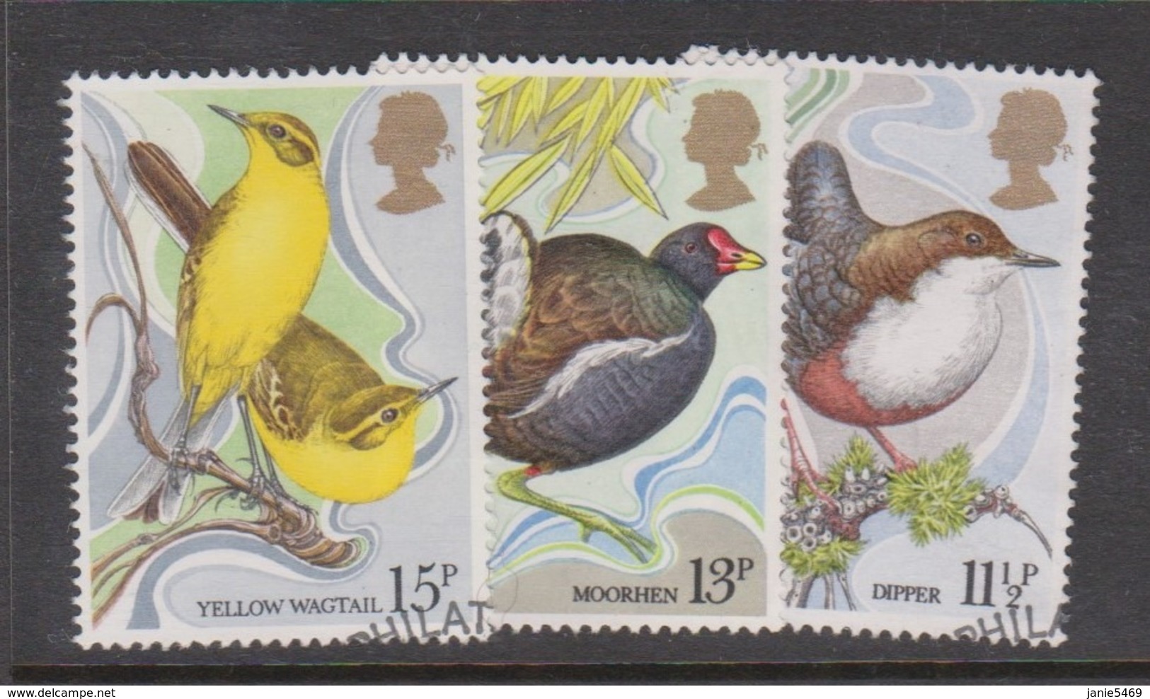 Great Britain SG 1110-1112 1980 Wild Birds,used - Used Stamps