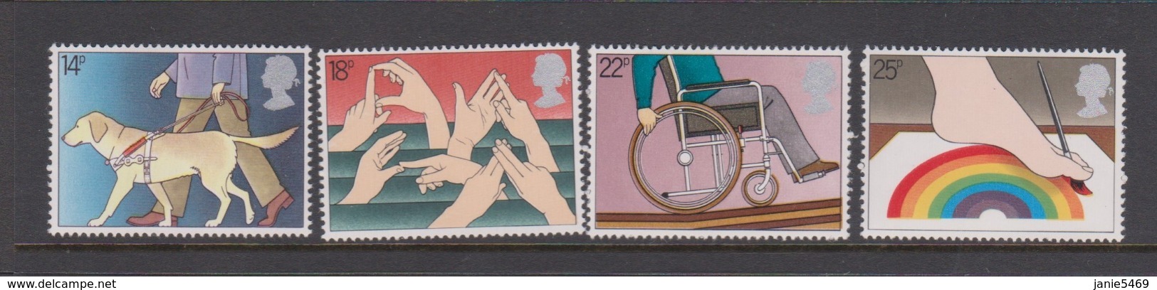 Great Britain SG 1147-1150 1981 International Year Of Disabled,mint Never Hinged - Used Stamps