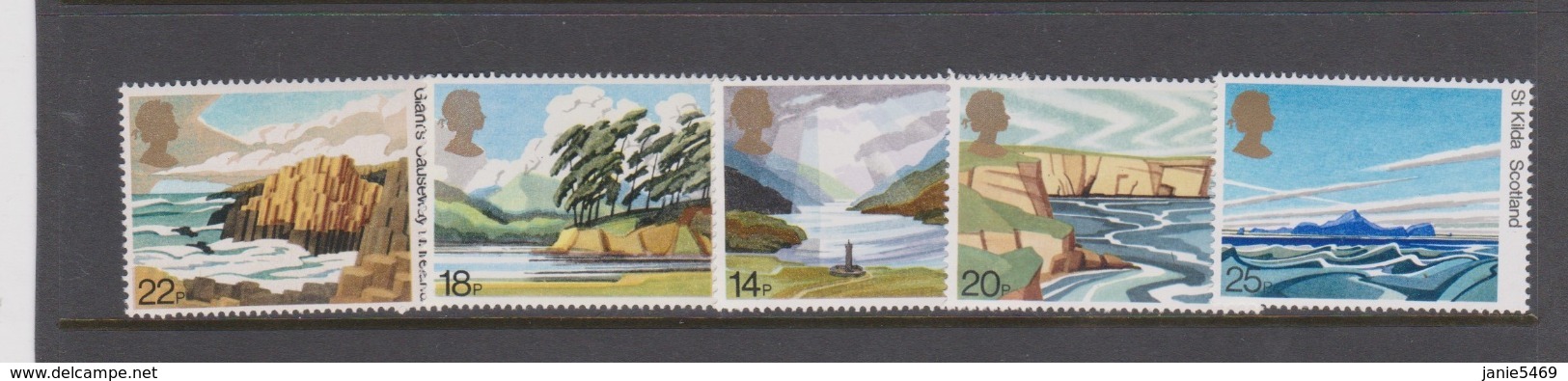 Great Britain SG 1155-1159 1981 National Trust For Scotland 50th Anniversary ,mint Never Hinged - Used Stamps