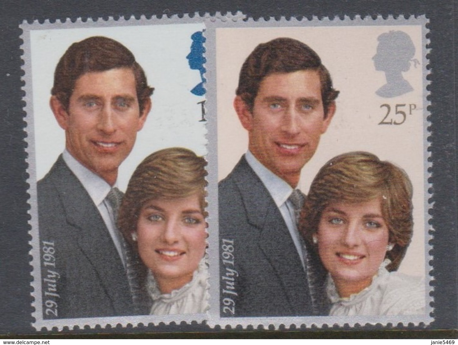 Great Britain SG 1160-1161 1981 Royal Wedding,mint Never Hinged - Used Stamps