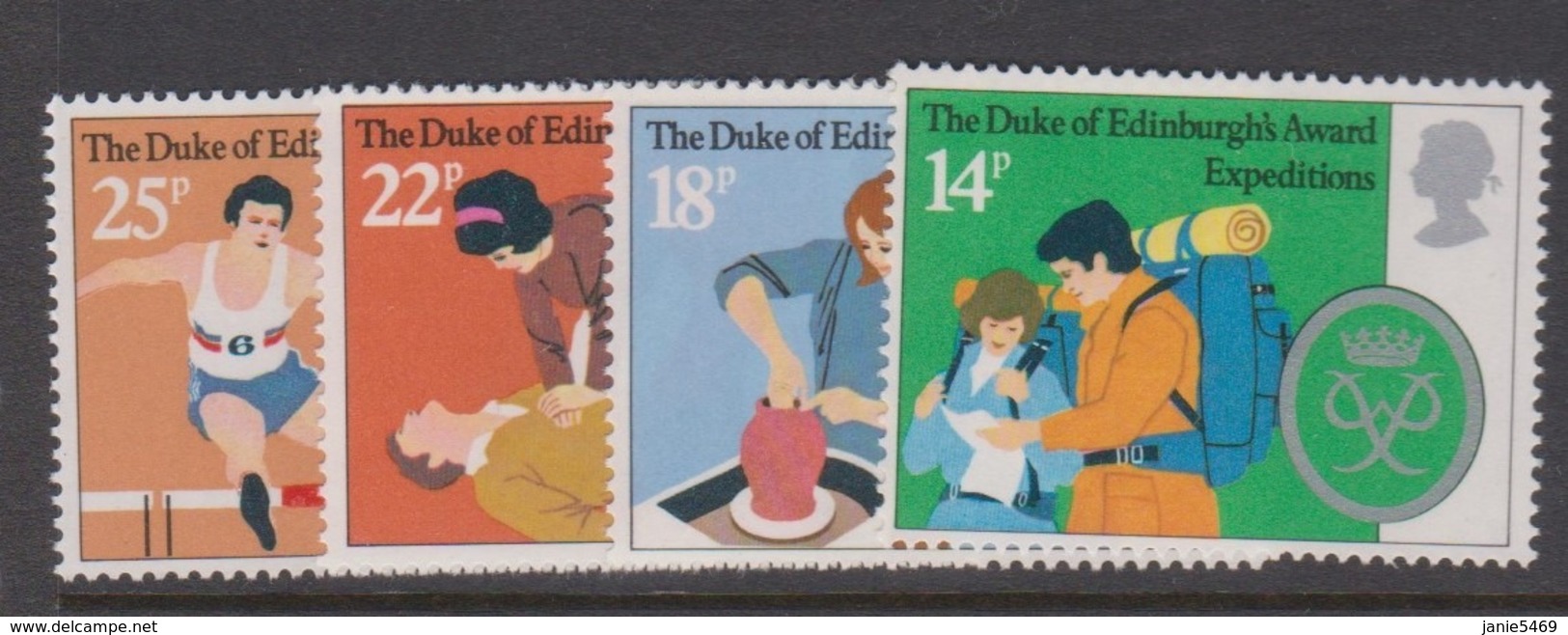 Great Britain SG 1162-1165 1981 25th Anniversary Duke Of Edinburgh Award Scheme,mint Never Hinged - Used Stamps