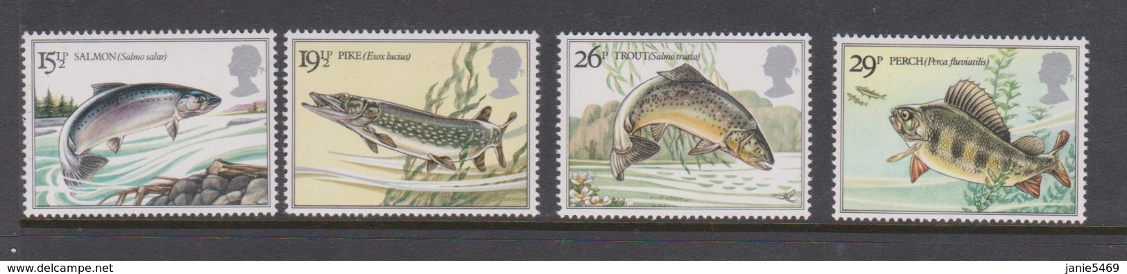 Great Britain SG 1207-1210 1983 British River Fishes,mint Never Hinged - Used Stamps