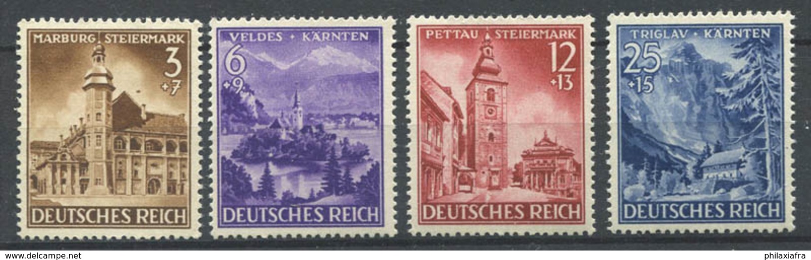 Empire Allemand 1941 Mi. 806-809 Neuf ** 80% Monuments, Vienne - Neufs
