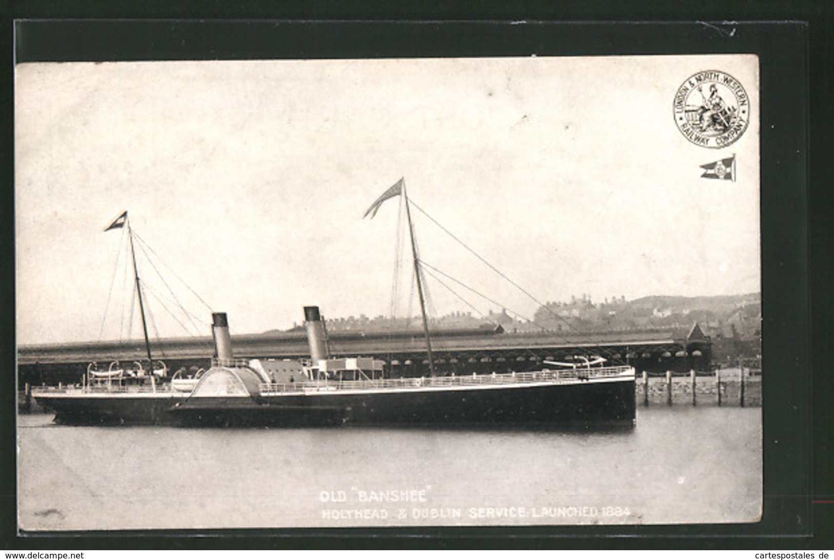 AK Passagierschiff Banshee, London & North Western Railway Company, Holyhead & Dublin Service - Dampfer