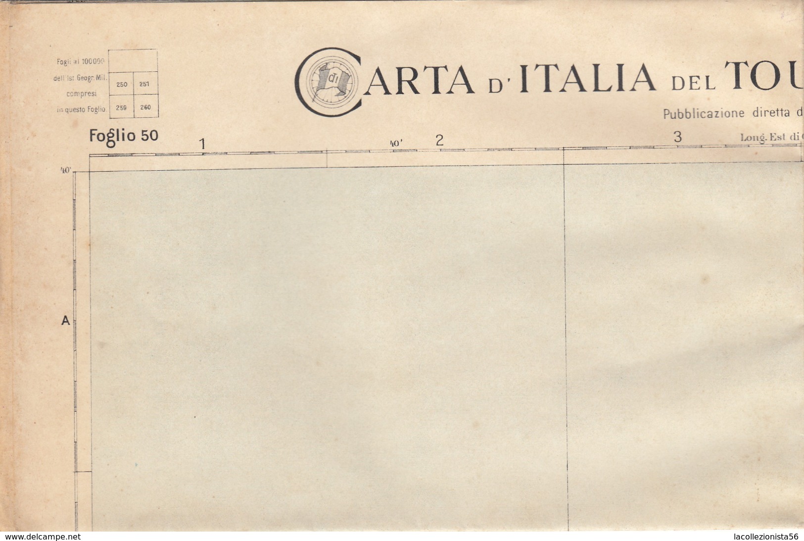 9509-CARTA D'ITALIA DEL TOURING CLUB ITALIANO-CEFALU'-1934 - Carte Geographique