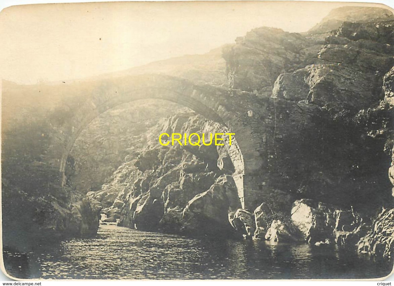 Corse, Asco, Ancienne Photo Originale, Le Pont Genois, Beau Document - Autres & Non Classés