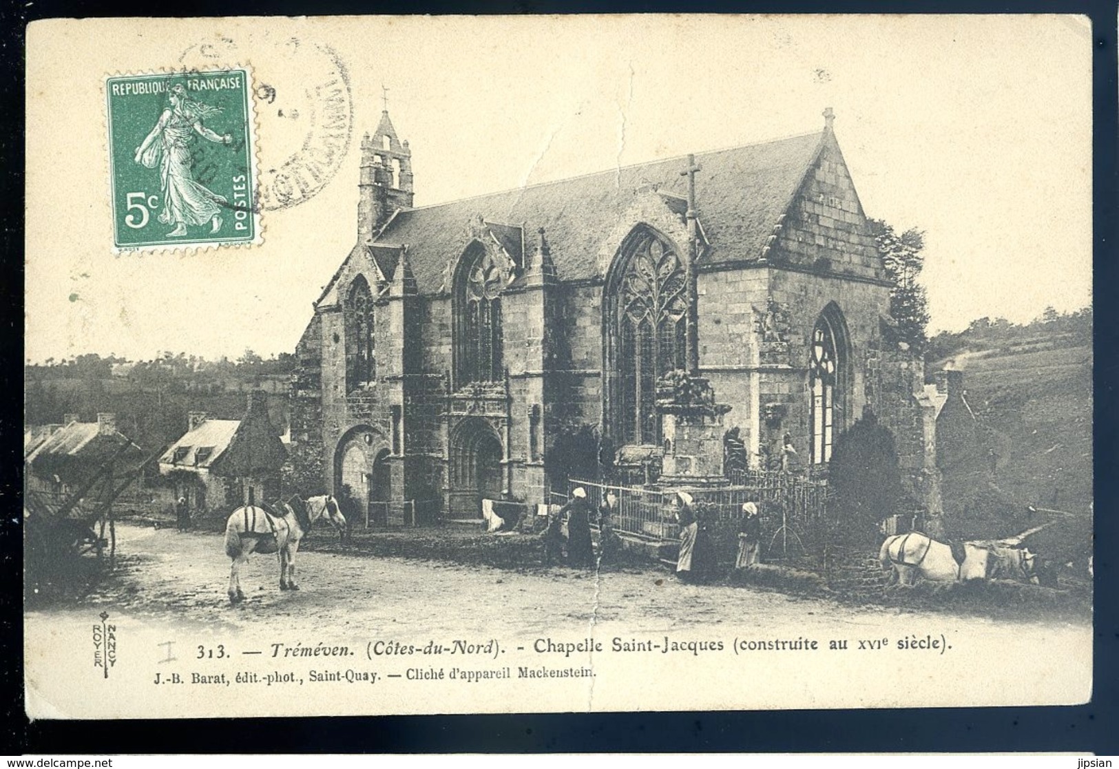 Cpa Du 22  Tremeven Chapelle Saint Jacques Construite Au XVIè Siècle   -- Environs Lanvollon   LZ44 - Lanvollon