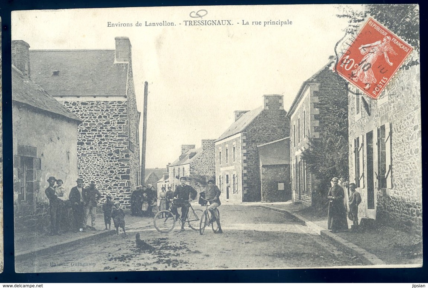 Cpa Du 22  Tressignaux La Rue Principale --  Environs Lanvollon     LZ44 - Lanvollon