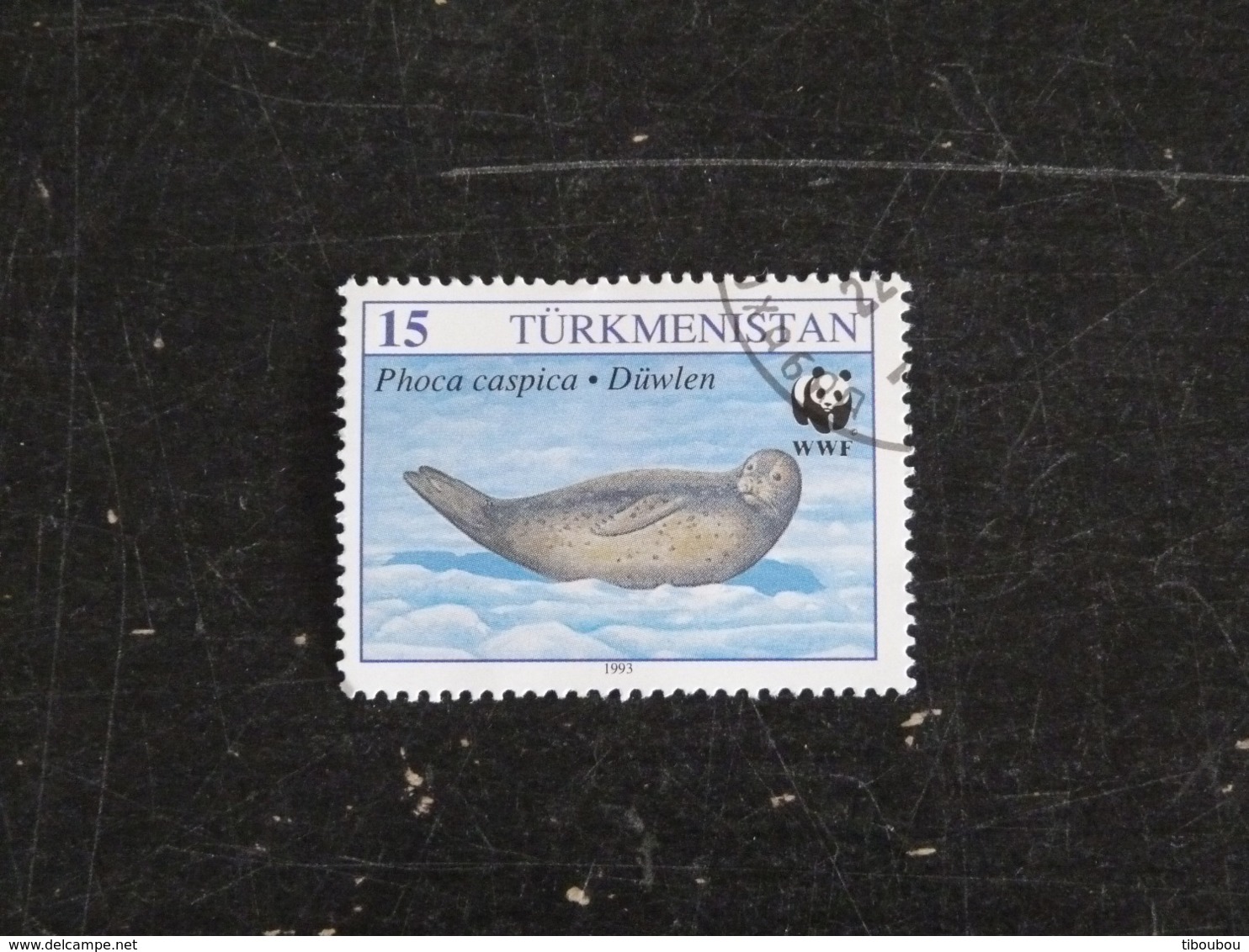 TURKMENISTAN YT 40 OBLITERE - PHOQUE DE LA CASPIENNE SEAL - Turkménistan