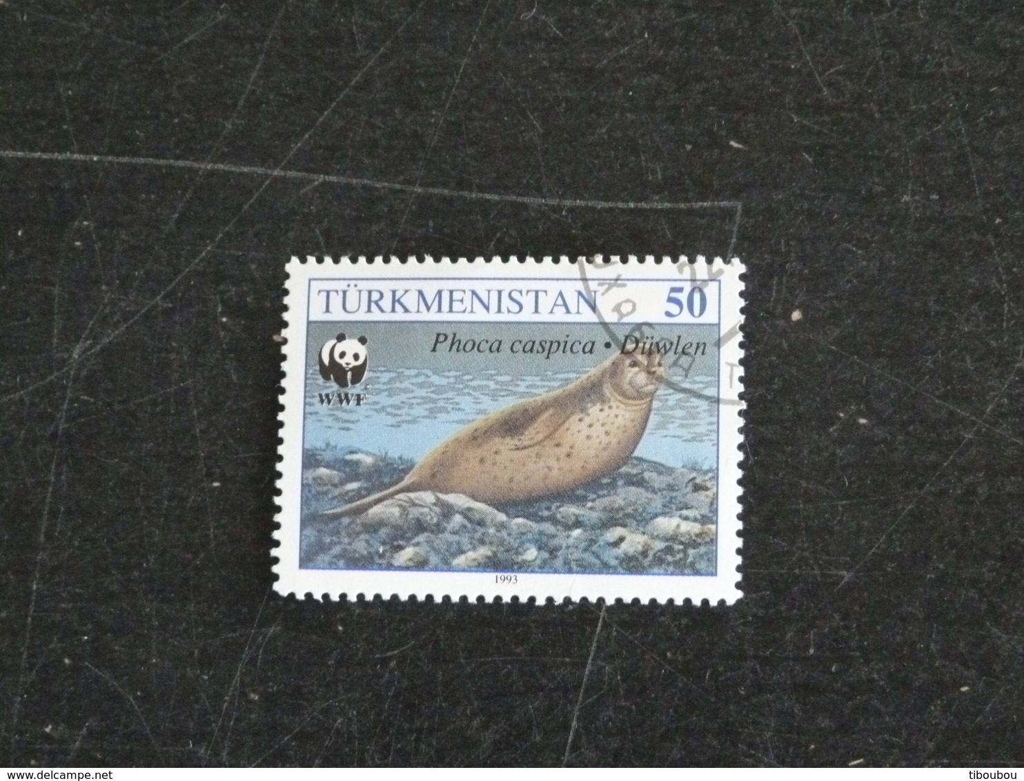 TURKMENISTAN YT 41 OBLITERE - PHOQUE DE LA CASPIENNE SEAL - Turkménistan