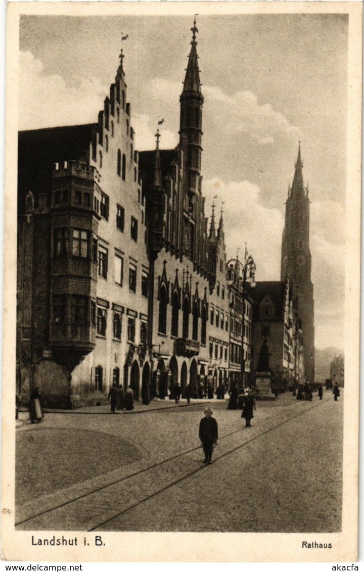 CPA AK Landshut Rathaus GERMANY (891701) - Landshut