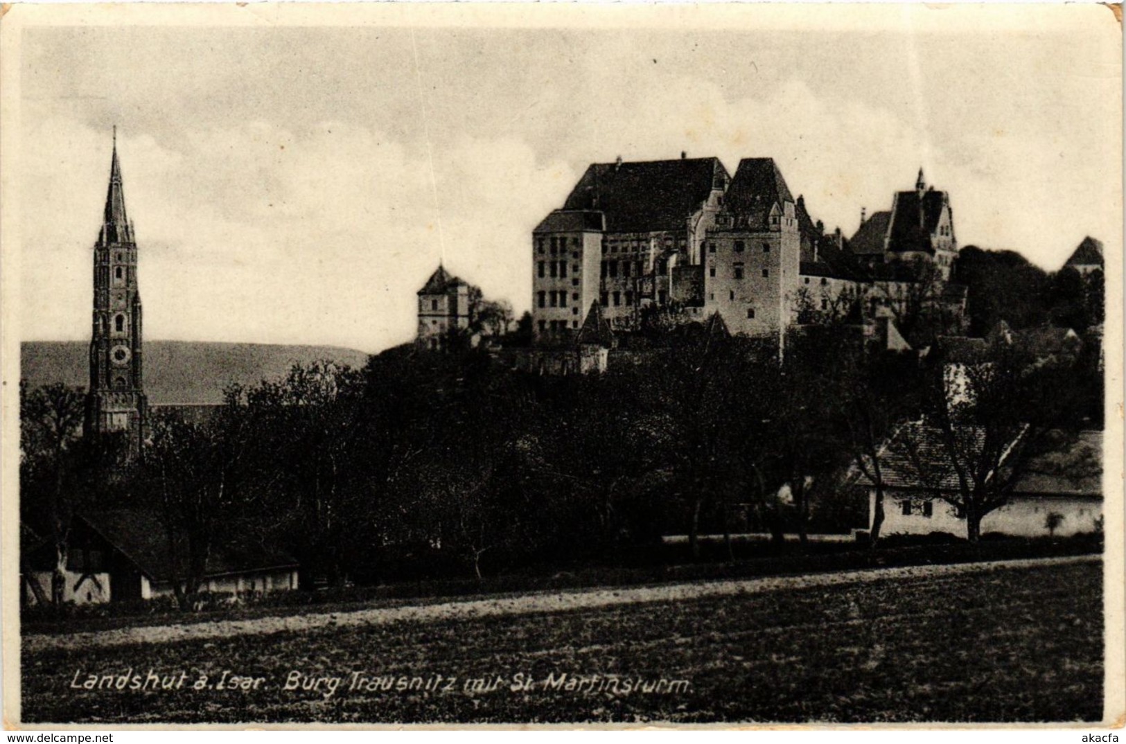 CPA AK Landshut Burg Trausnitz Mit St.Martinsturm GERMANY (891721) - Landshut