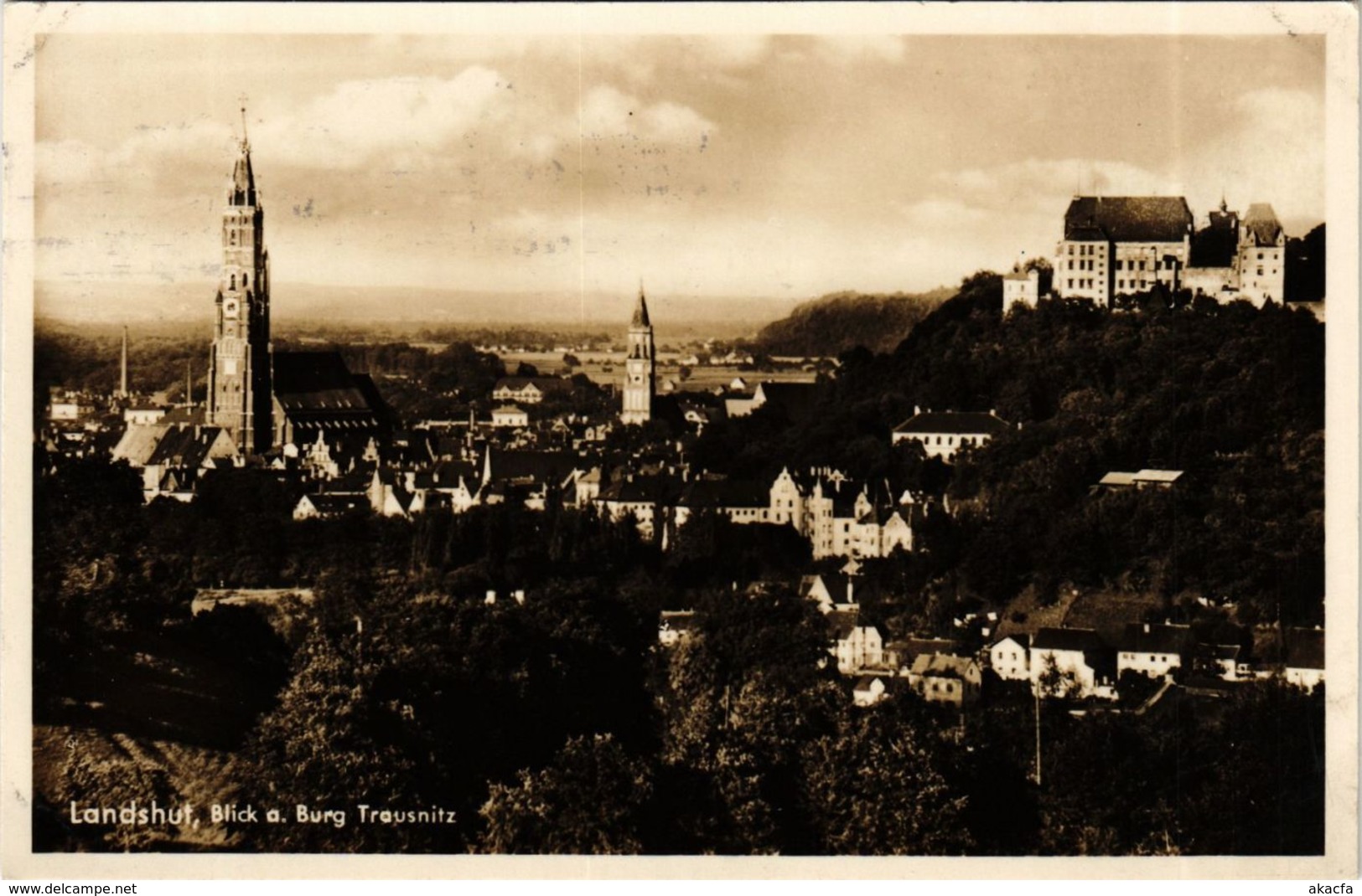 CPA AK Landshut Blick A.Burg Trausnitz GERMANY (891757) - Landshut