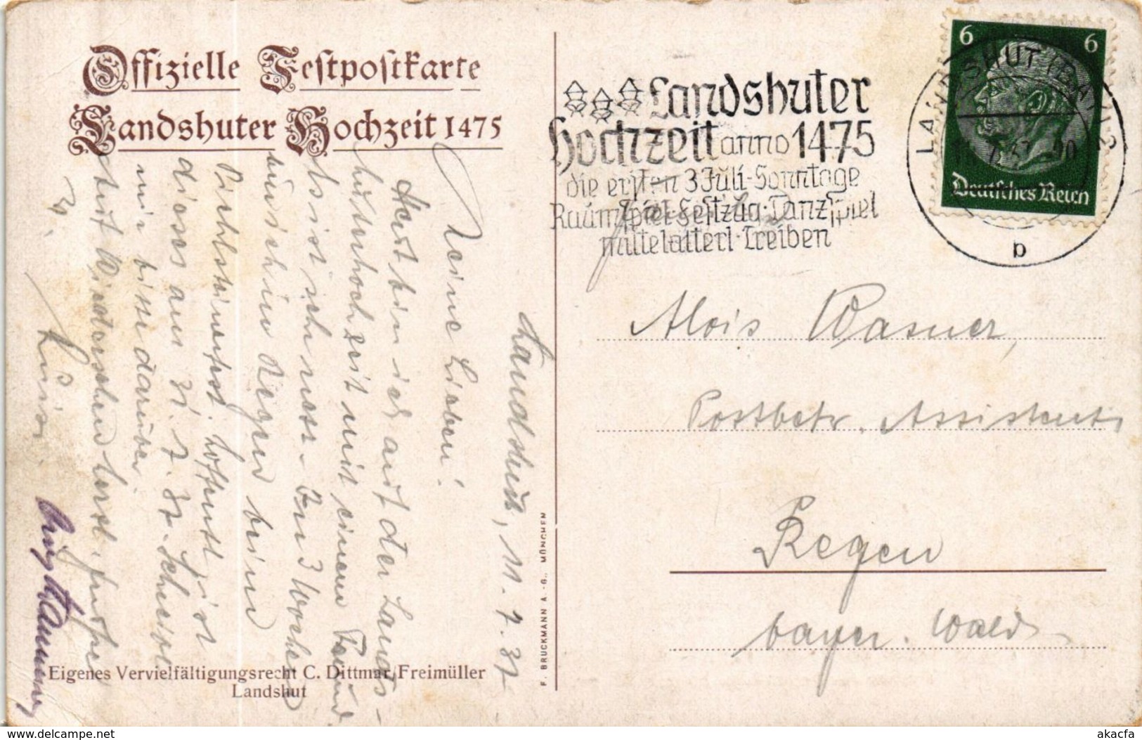 CPA AK Landshut Einzug Herzog Georg Des Reichen 1475 GERMANY (891789) - Landshut