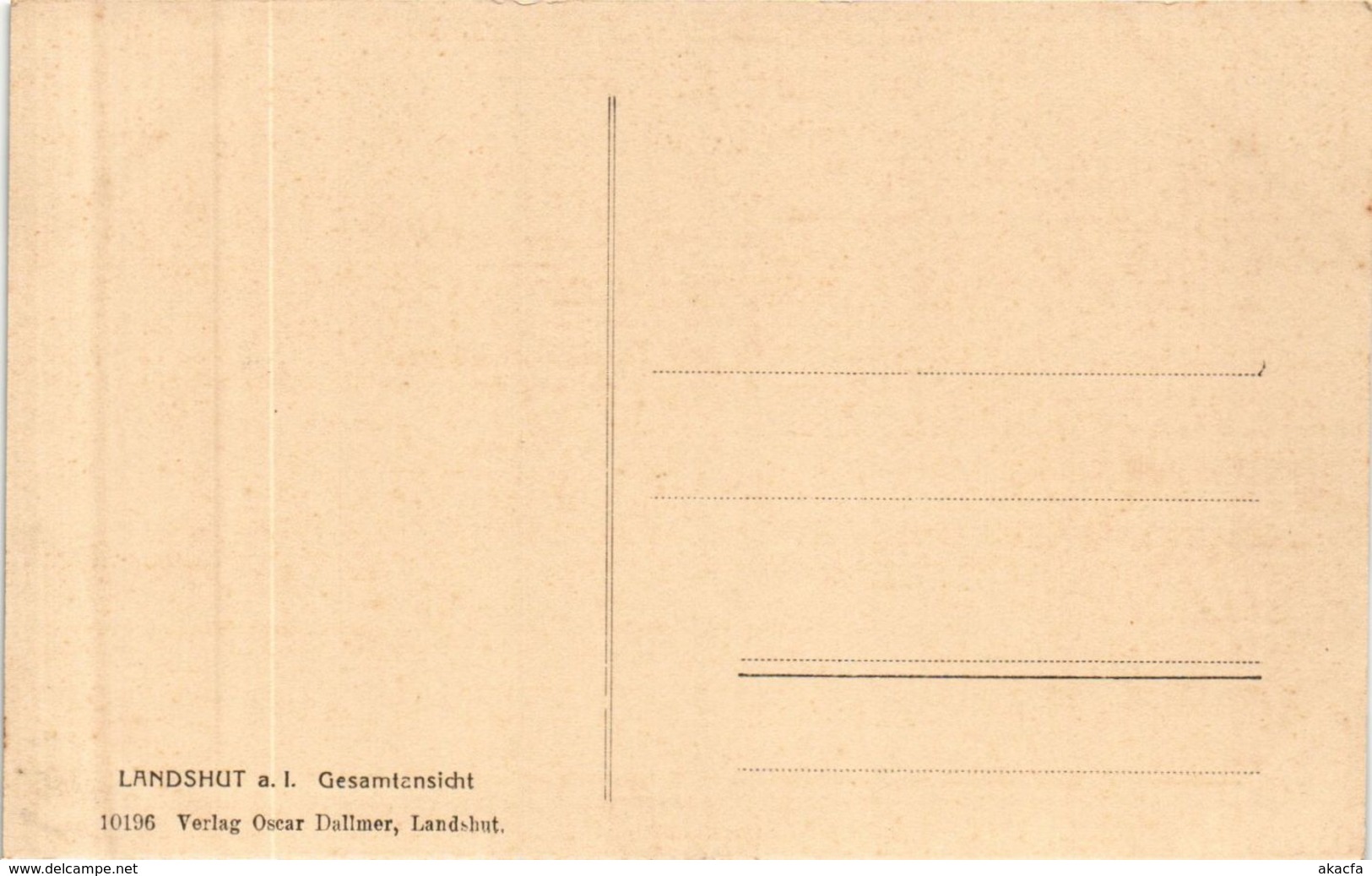 CPA AK Landshut Gesamtansicht GERMANY (891802) - Landshut