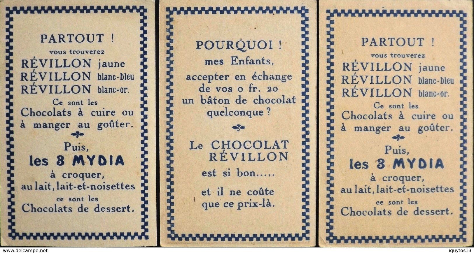 3 Images > Chocolat > Revillon - En TBE - Revillon