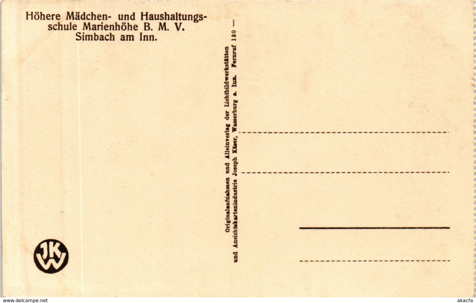 CPA AK Simbach Engl.Institut Marienhohe GERMANY (891889) - Simbach