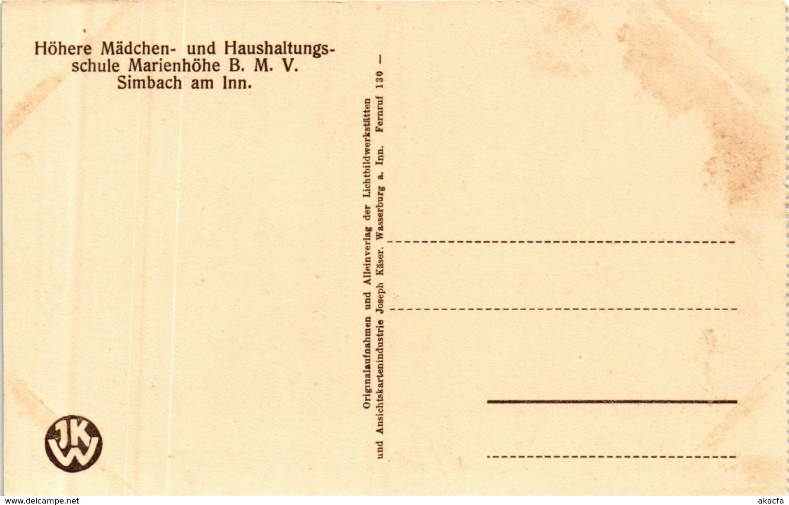 CPA AK Simbach Institutskuche GERMANY (891909) - Simbach