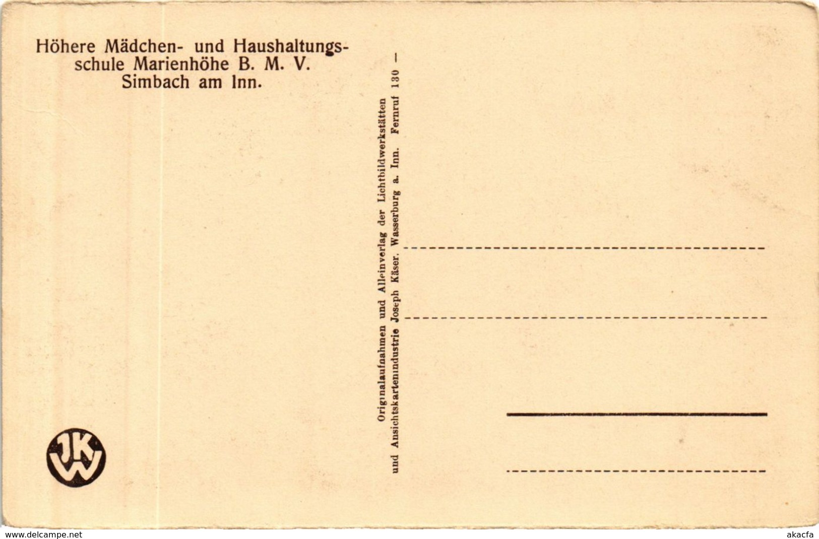 CPA AK Simbach Institutskuche GERMANY (891917) - Simbach