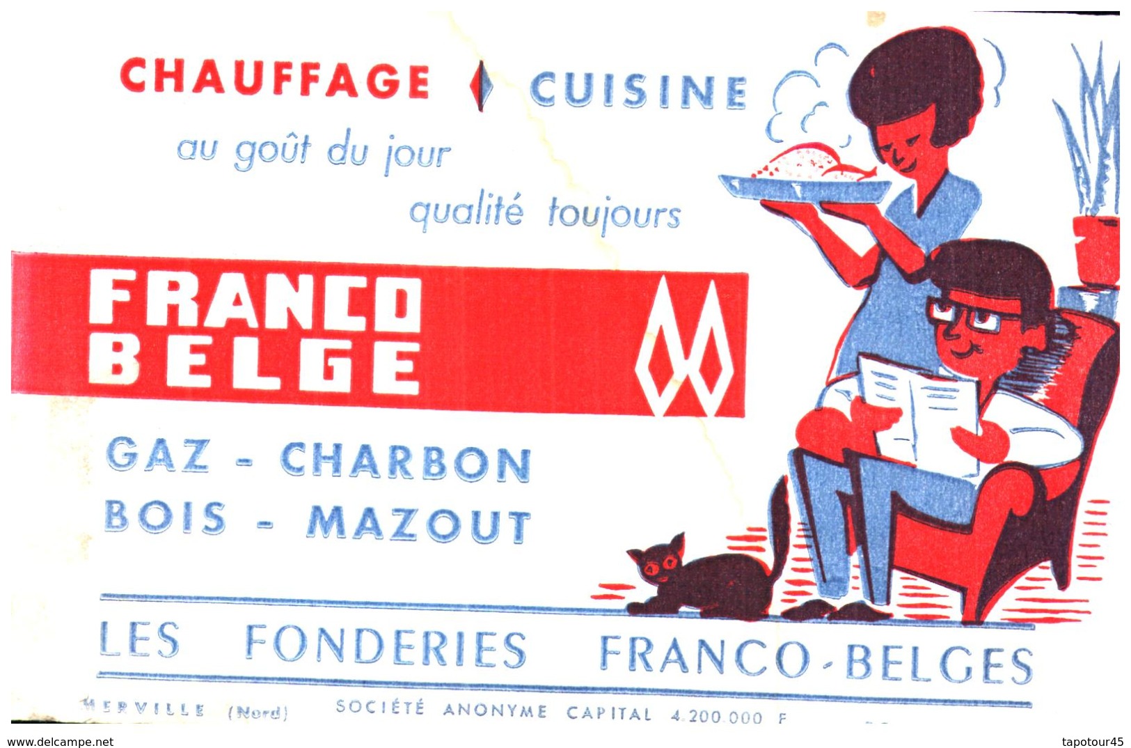 Cu L/Buvard Cuisinière "L.F.B" (Format 21 X 14) (N= 2) - C