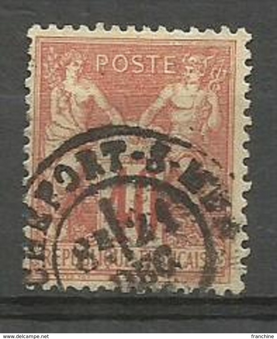 1878 – N°70 Oblitéré - 40 C.rouge-orange - SAGE TYPE I - BON CENTRAGE - V. Image - 1876-1878 Sage (Type I)