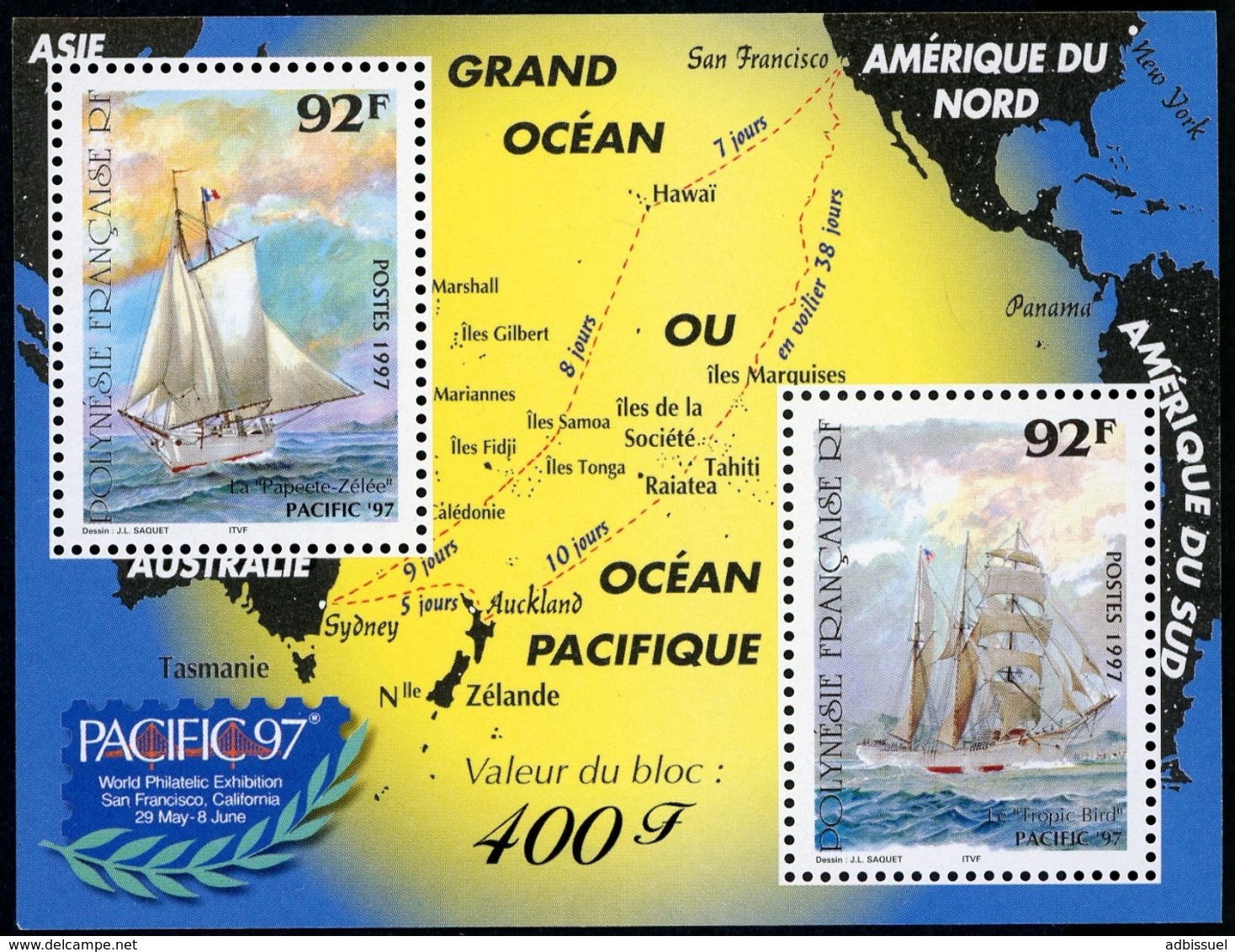 POLYNESIE N° BF 22 Exposition Internationale De San Francisco. Neuf Sans Charnière ** MNH. TB. Cote 87€ - Blocs-feuillets