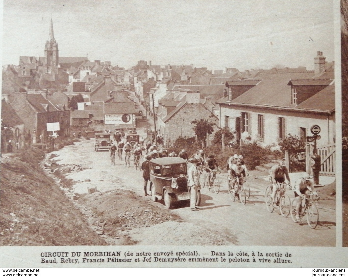 1931 CYCLISME - CIRCUIT DU MORBIHAN - MALESTROIT - BAUD - Autres & Non Classés