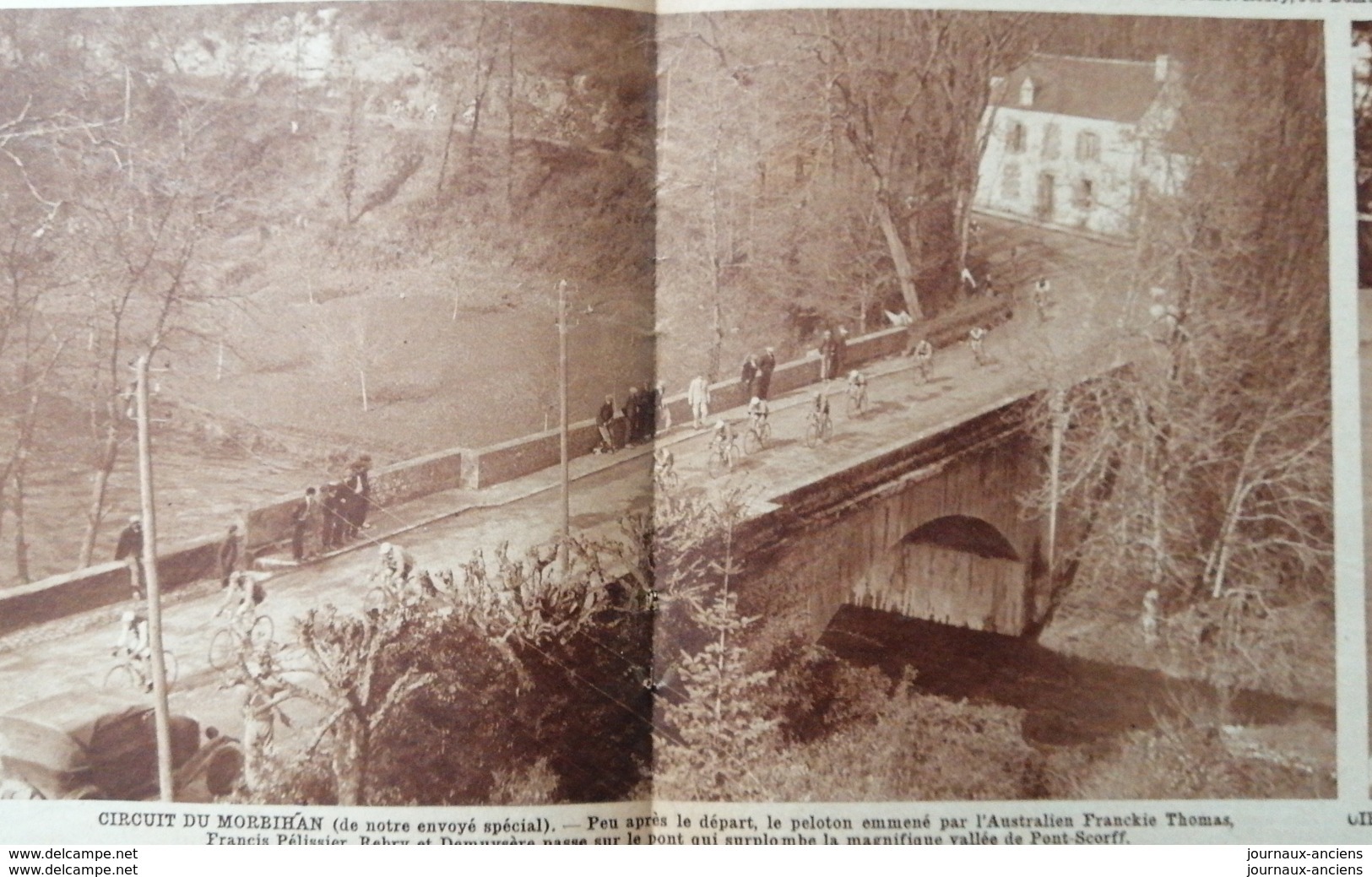 1931 CYCLISME - CIRCUIT DU MORBIHAN - MALESTROIT - BAUD - Autres & Non Classés